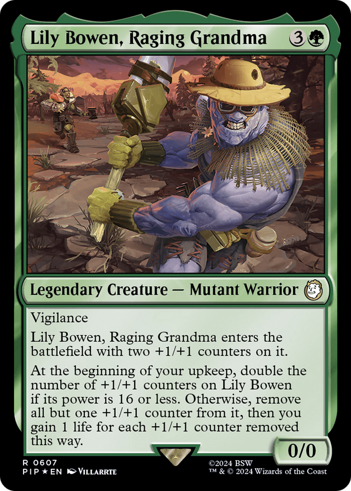 Lily Bowen, Raging Grandma (Surge Foil) [Fallout] Magic: The Gathering