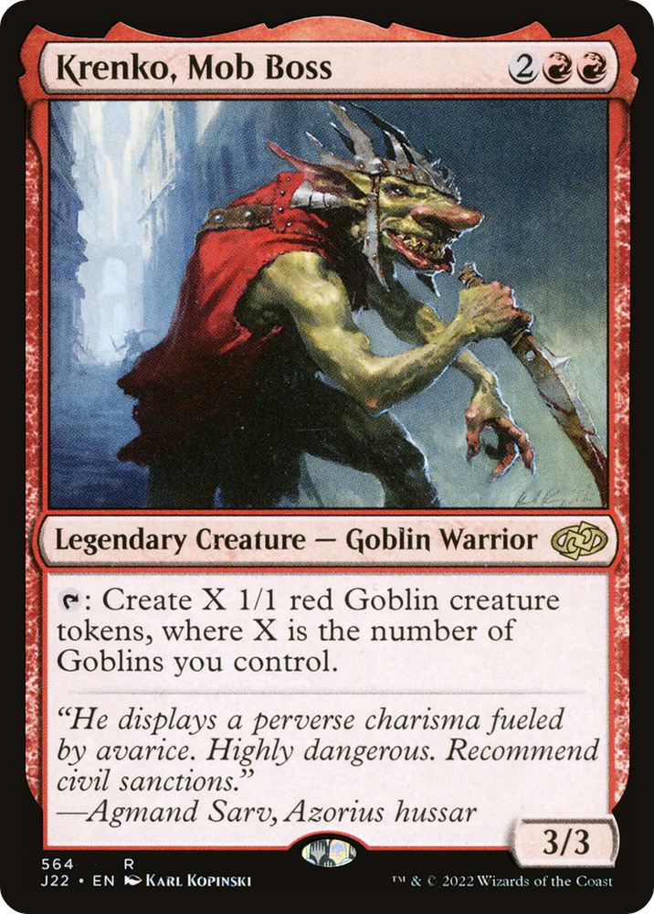 Krenko, Mob Boss [Jumpstart 2022] Magic: The Gathering