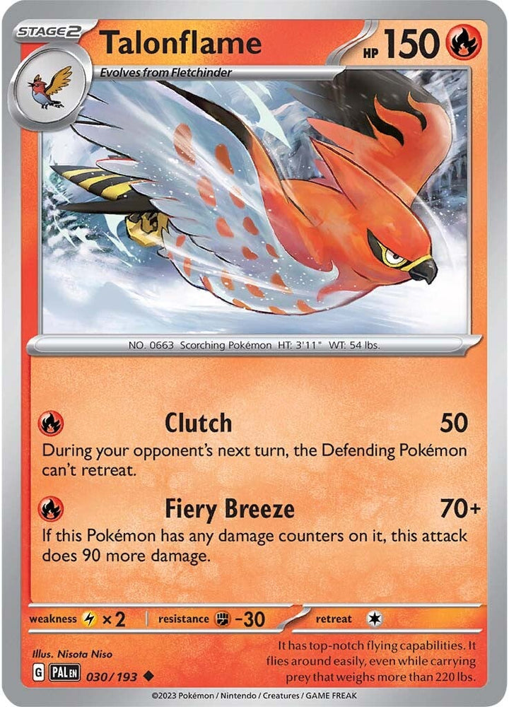 Talonflame (030/193) [Scarlet & Violet: Paldea Evolved] Pokémon