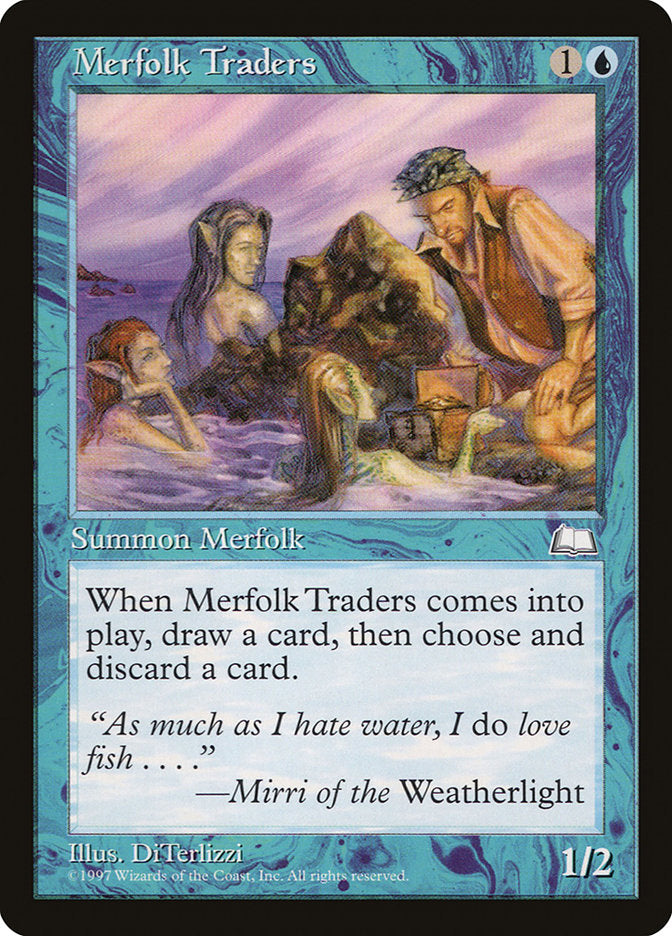 Merfolk Traders [Weatherlight] Magic: The Gathering