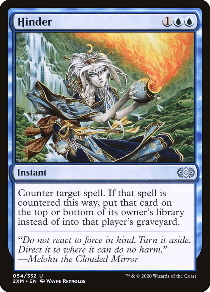 Hinder [Double Masters] Magic: The Gathering