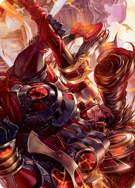 Upriser Renegade Art Card [Kamigawa: Neon Dynasty Art Series] Magic: The Gathering