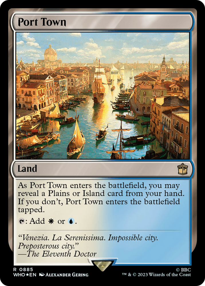 Port Town (Surge Foil) [Doctor Who] Magic: The Gathering