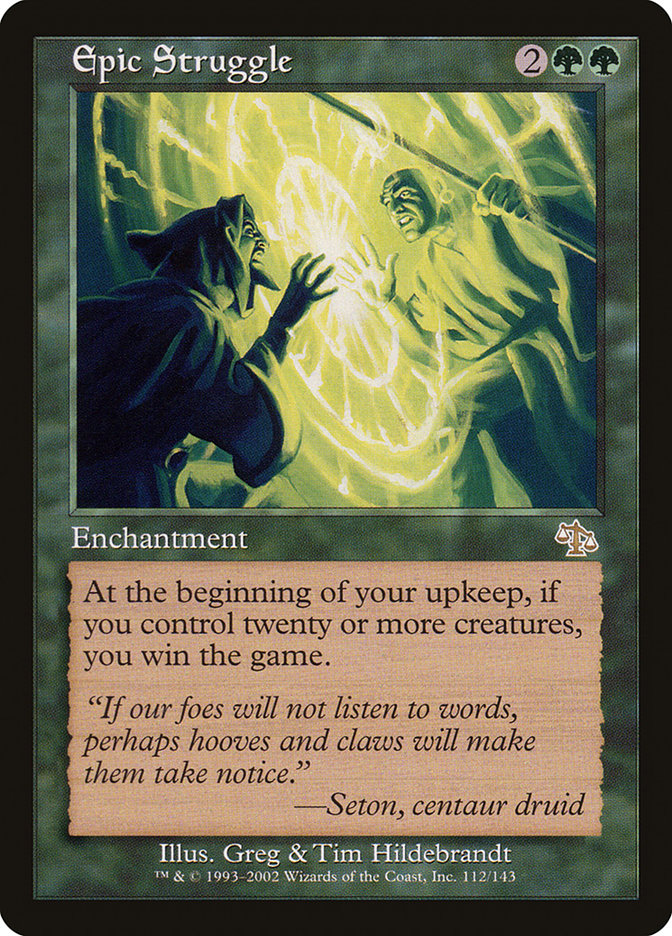 Epic Struggle [Judgment] Magic: The Gathering