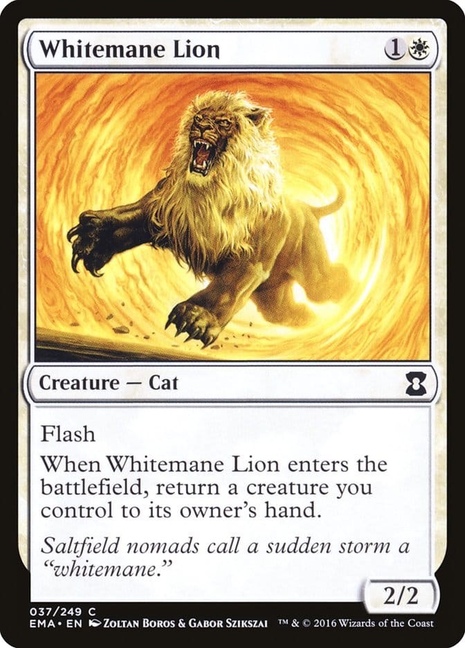 Whitemane Lion [Eternal Masters] Magic: The Gathering