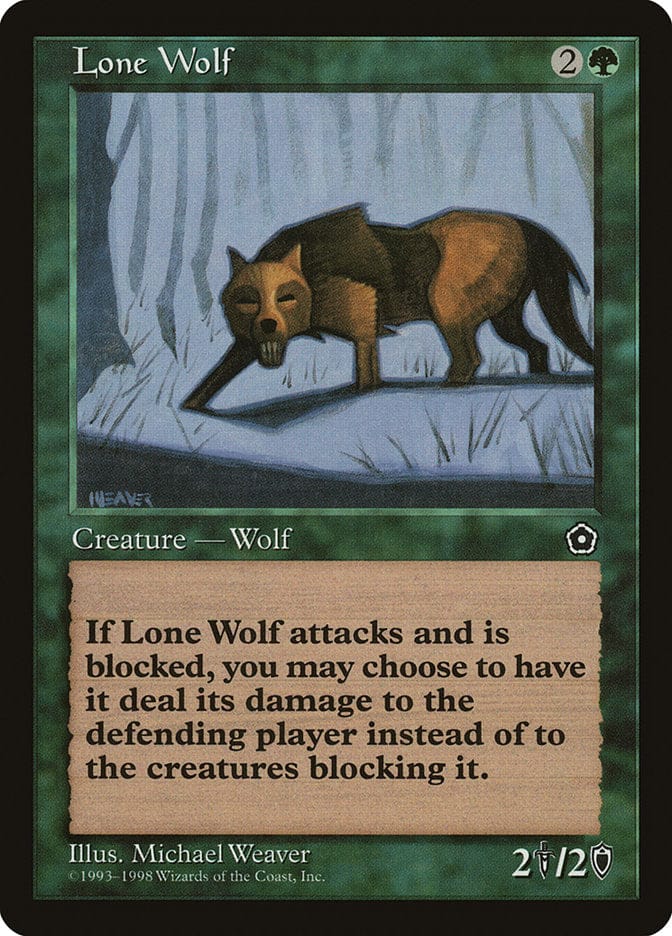 Lone Wolf [Portal Second Age] Magic: The Gathering