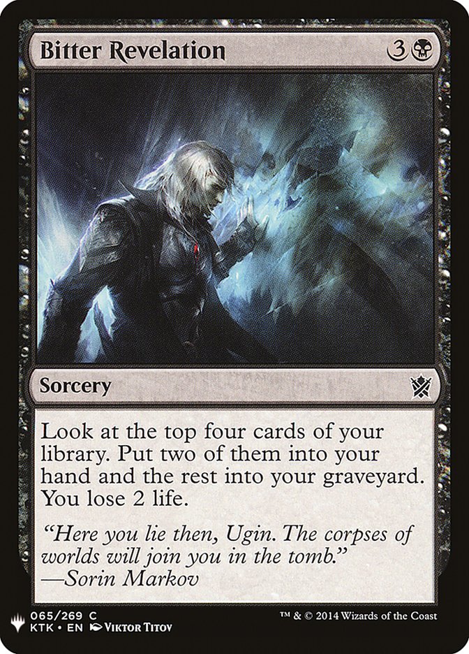 Bitter Revelation [Mystery Booster] Magic: The Gathering
