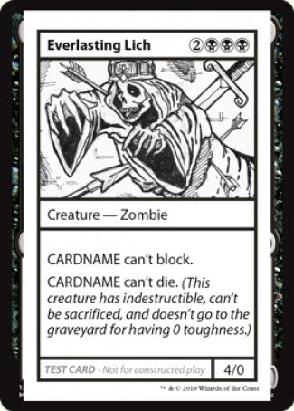 Everlasting Lich (2021 Edition) [Mystery Booster Playtest Cards] Magic: The Gathering