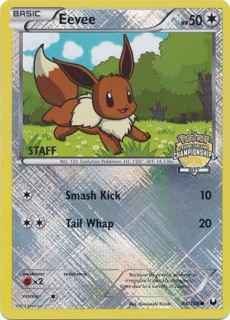 Eevee (84/108) (City Championship Staff) [League & Championship Cards] Pokémon