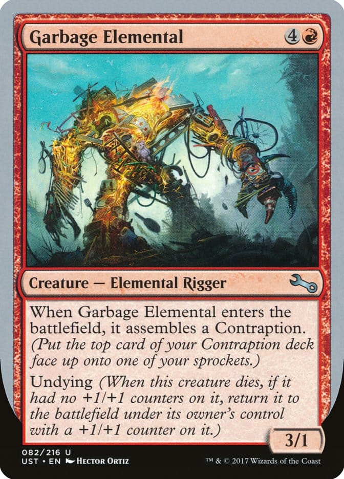 Garbage Elemental (3/1 Creature) [Unstable] Magic: The Gathering