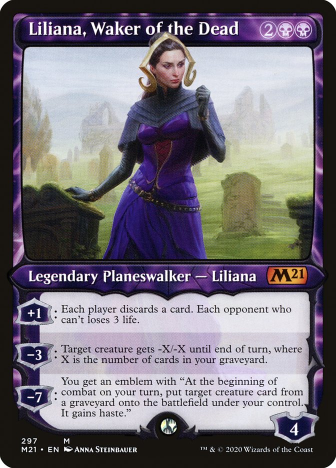 Liliana, Waker of the Dead (Showcase) [Core Set 2021] Magic: The Gathering