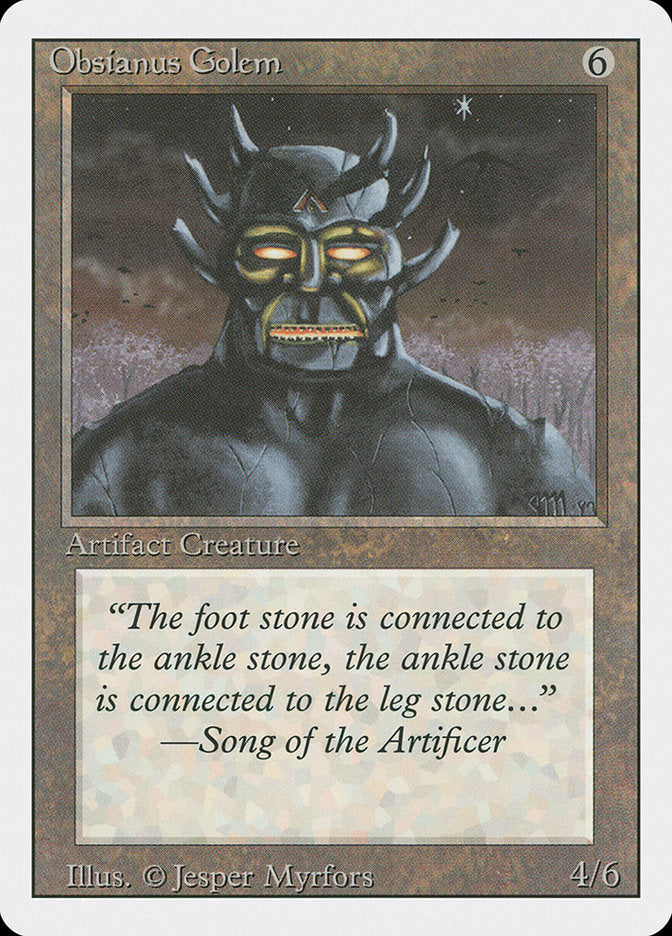 Obsianus Golem [Revised Edition] Magic: The Gathering