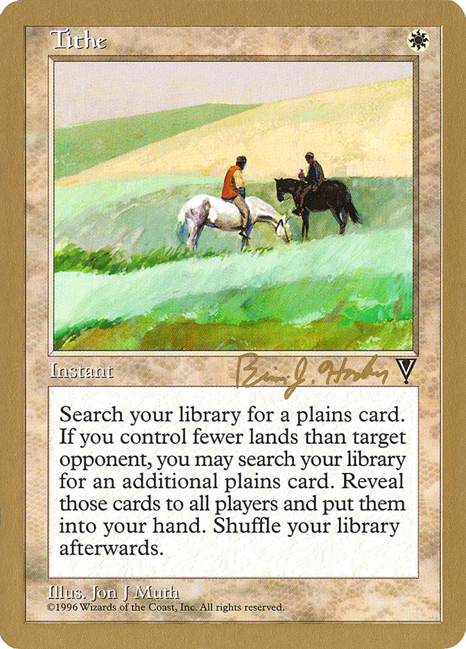 Tithe (Brian Hacker) [World Championship Decks 1998] Magic: The Gathering