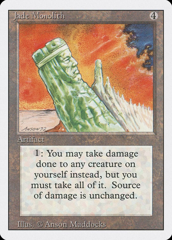 Jade Monolith [Revised Edition] Magic: The Gathering