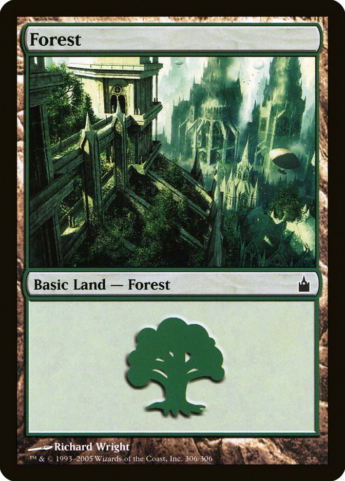 Forest (306) [Ravnica: City of Guilds] Magic: The Gathering