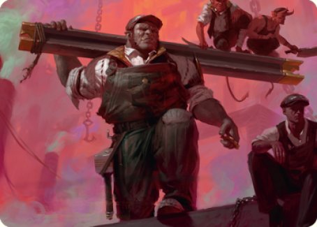 The Beamtown Bullies Art Card [Streets of New Capenna Art Series] Magic: The Gathering