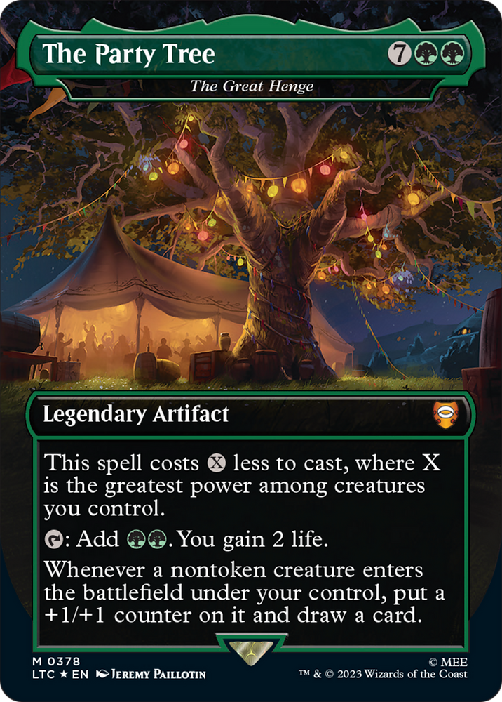 The Party Tree - The Great Henge (Surge Foil Realms and Relics) [The Lord of the Rings: Tales of Middle-Earth Commander] Magic: The Gathering