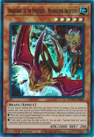 Awakening of the Possessed - Nefariouser Archfiend [SDCH-EN005] Ultra Rare - Yugioh Cards For Your TCG Needs!