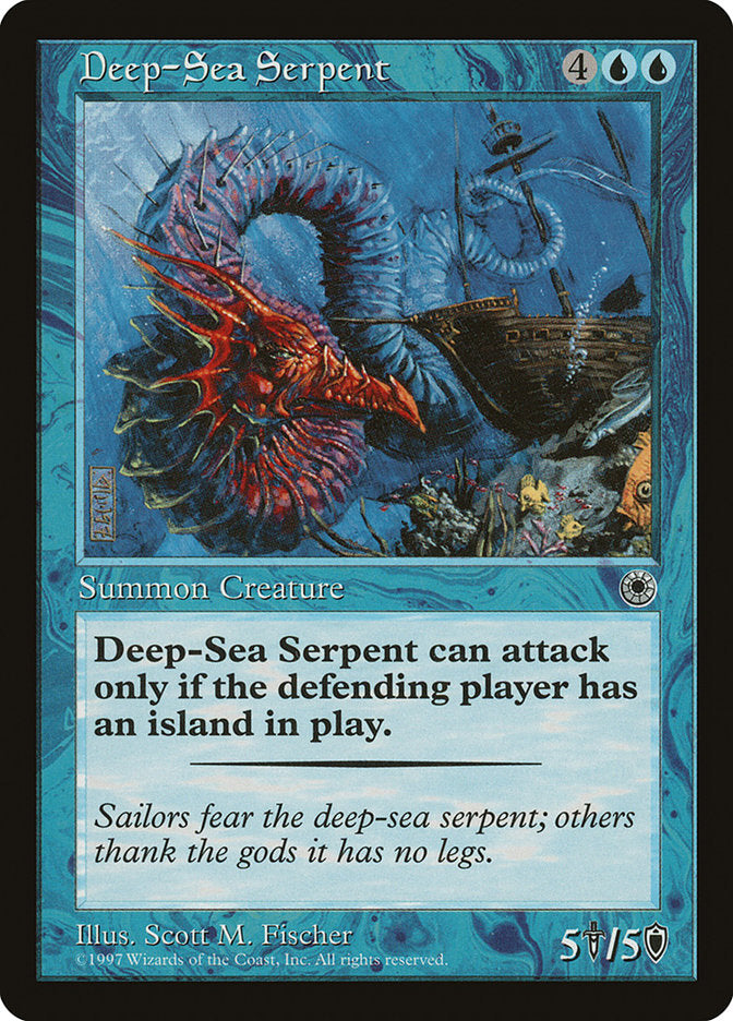 Deep-Sea Serpent [Portal] Magic: The Gathering