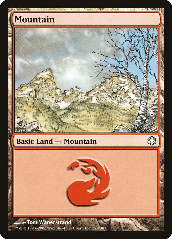 Mountain (379) [Coldsnap Theme Decks] Magic: The Gathering