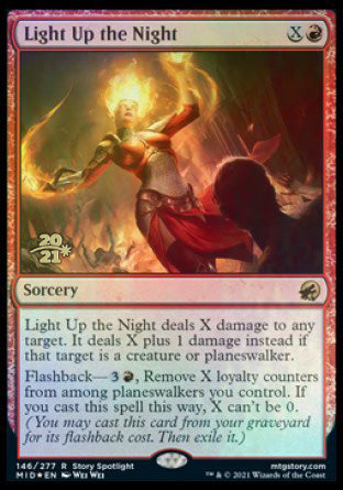 Light Up the Night [Innistrad: Midnight Hunt Prerelease Promos] Magic: The Gathering