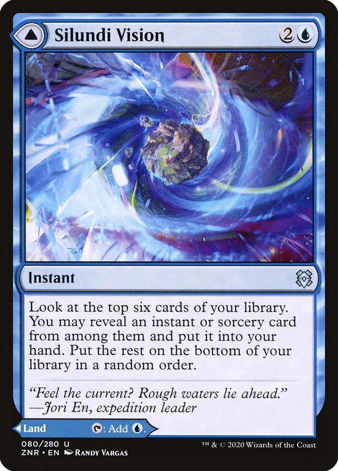 Silundi Vision // Silundi Isle [Zendikar Rising] Magic: The Gathering
