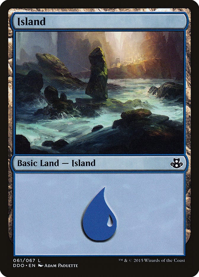 Island (61) [Duel Decks: Elspeth vs. Kiora] Magic: The Gathering