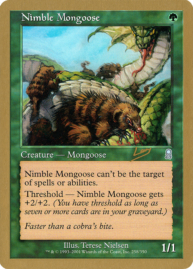 Nimble Mongoose (Raphael Levy) [World Championship Decks 2002] Magic: The Gathering