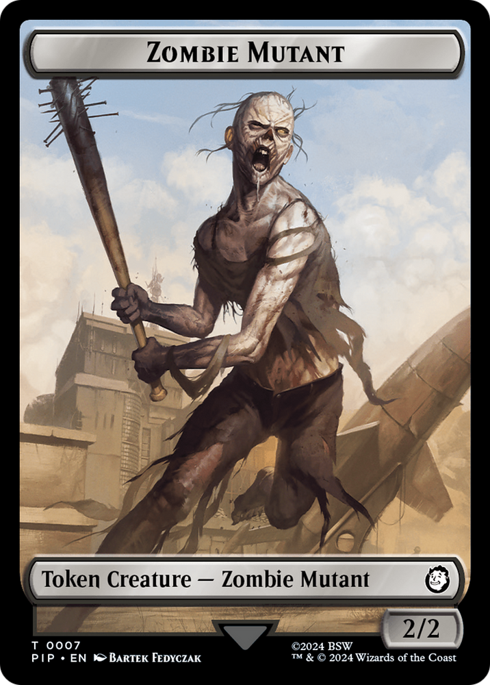 Energy Reserve // Zombie Mutant Double-Sided Token [Fallout Tokens] Magic: The Gathering