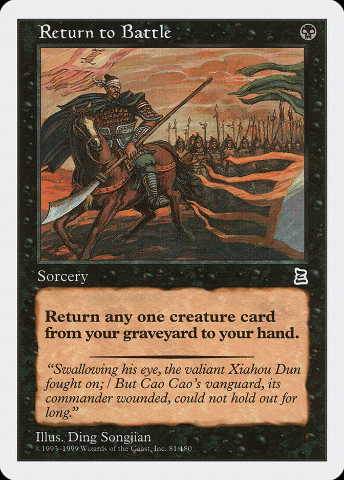 Return to Battle [Portal Three Kingdoms] Magic: The Gathering