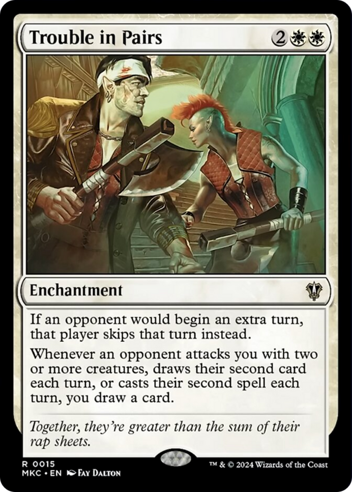 Trouble in Pairs [Murders at Karlov Manor Commander] Magic: The Gathering