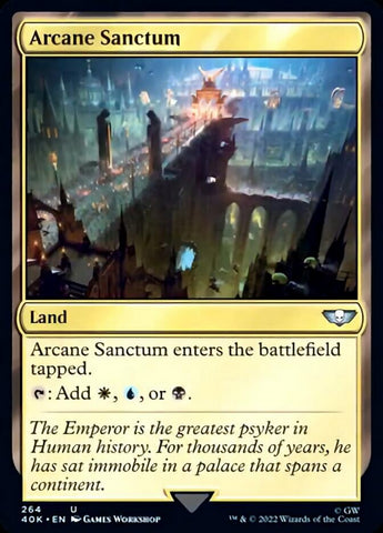 Arcane Sanctum (Surge Foil) [Warhammer 40,000] Magic: The Gathering