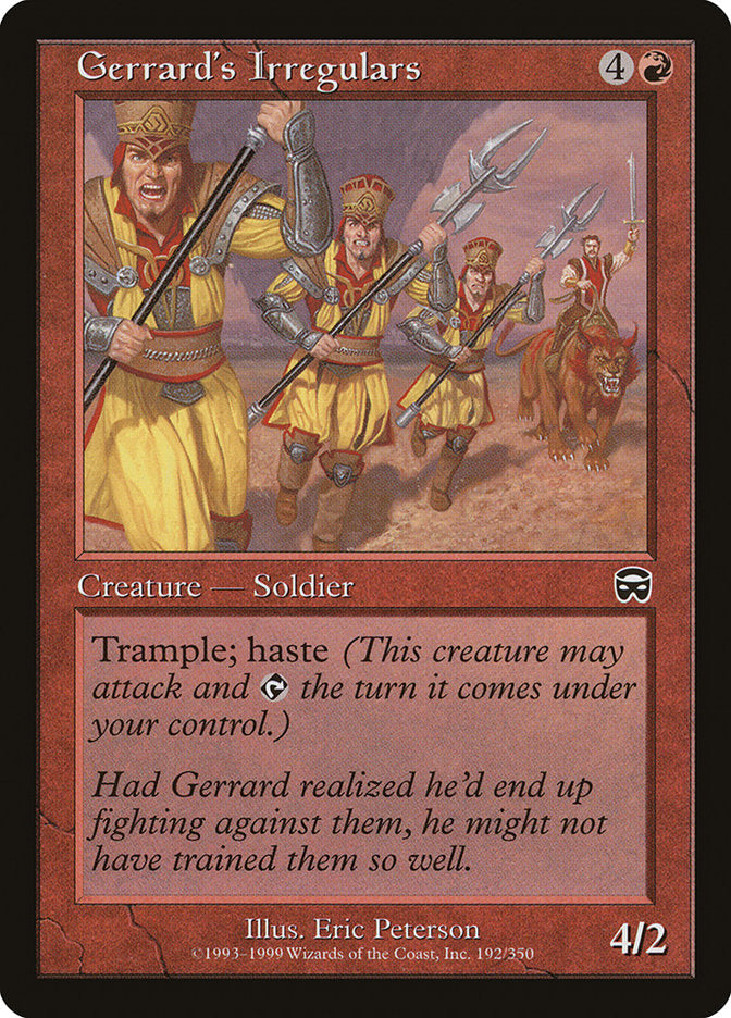 Gerrard's Irregulars [Mercadian Masques] Magic: The Gathering