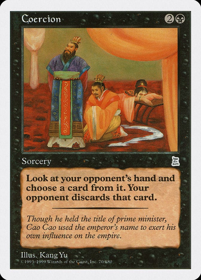 Coercion [Portal Three Kingdoms] Magic: The Gathering