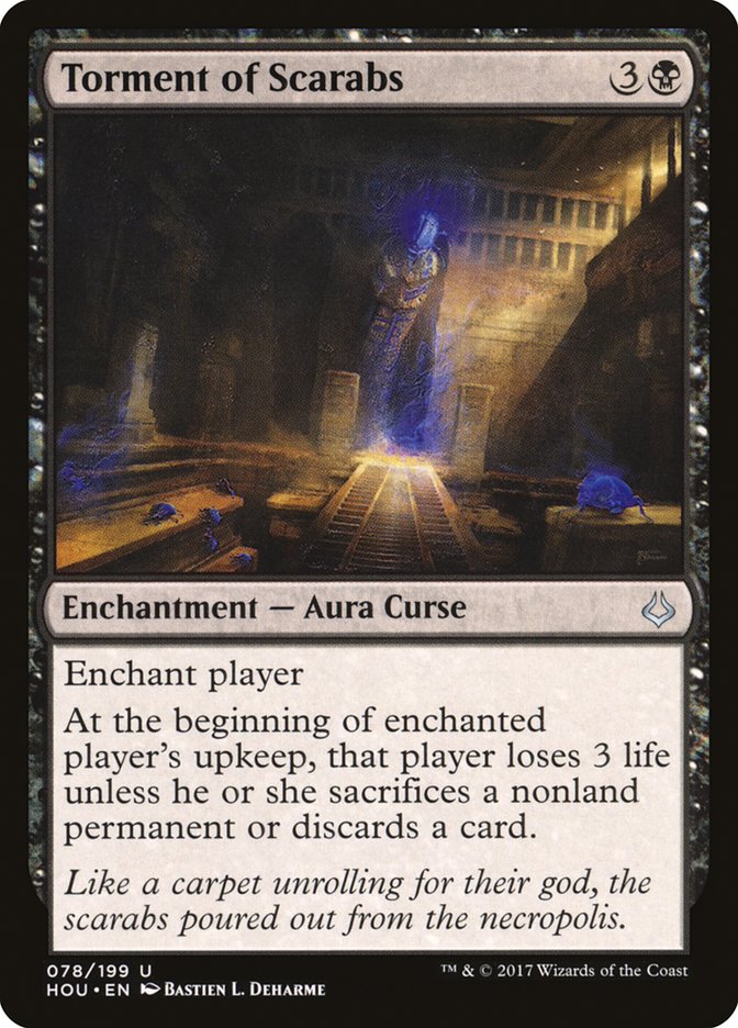 Torment of Scarabs [Hour of Devastation] Magic: The Gathering