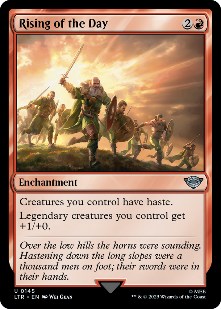 Rising of the Day [The Lord of the Rings: Tales of Middle-Earth] Magic: The Gathering