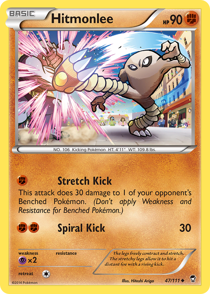 Hitmonlee (47/111) [XY: Furious Fists] Pokémon