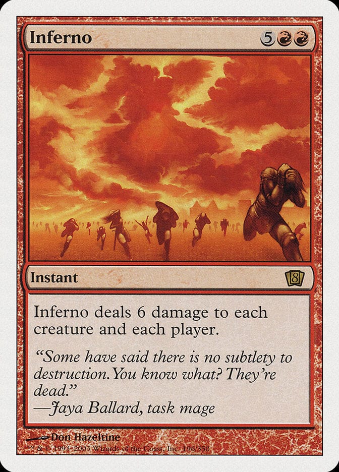 Inferno [Eighth Edition] Magic: The Gathering