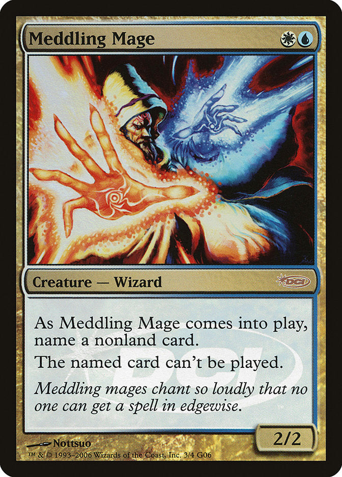 Meddling Mage [Judge Gift Cards 2006] Magic: The Gathering