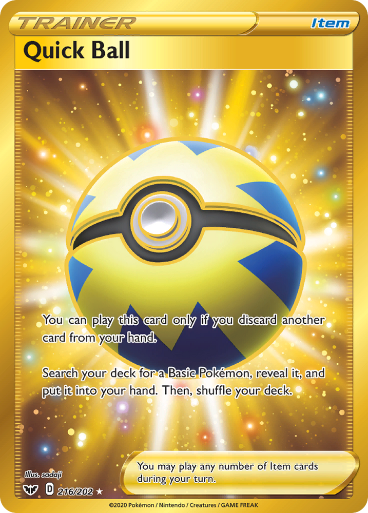Quick Ball (216/202) [Sword & Shield: Base Set] Pokémon
