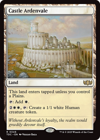 Castle Ardenvale [Tarkir: Dragonstorm Commander] Magic: The Gathering