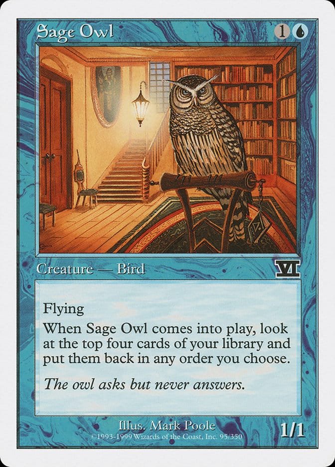 Sage Owl [Classic Sixth Edition] Magic: The Gathering