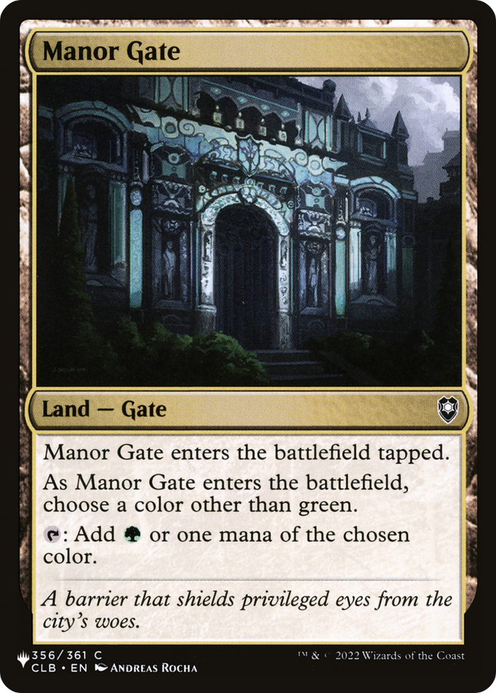Manor Gate [The List] Magic: The Gathering