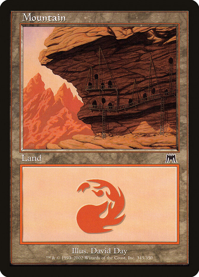 Mountain (345) [Onslaught] Magic: The Gathering