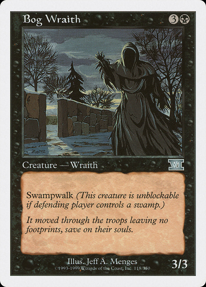 Bog Wraith [Classic Sixth Edition] Magic: The Gathering