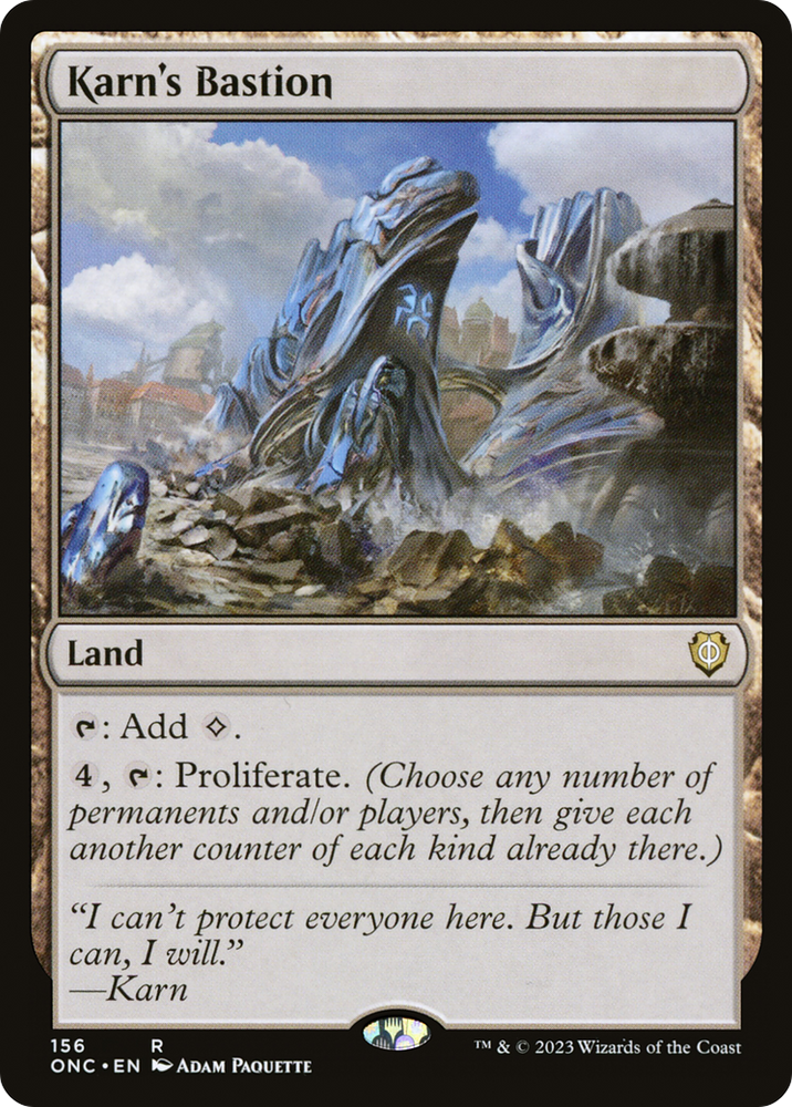 Karn's Bastion [Phyrexia: All Will Be One Commander] Magic: The Gathering