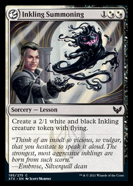 Inkling Summoning [Strixhaven: School of Mages] Magic: The Gathering