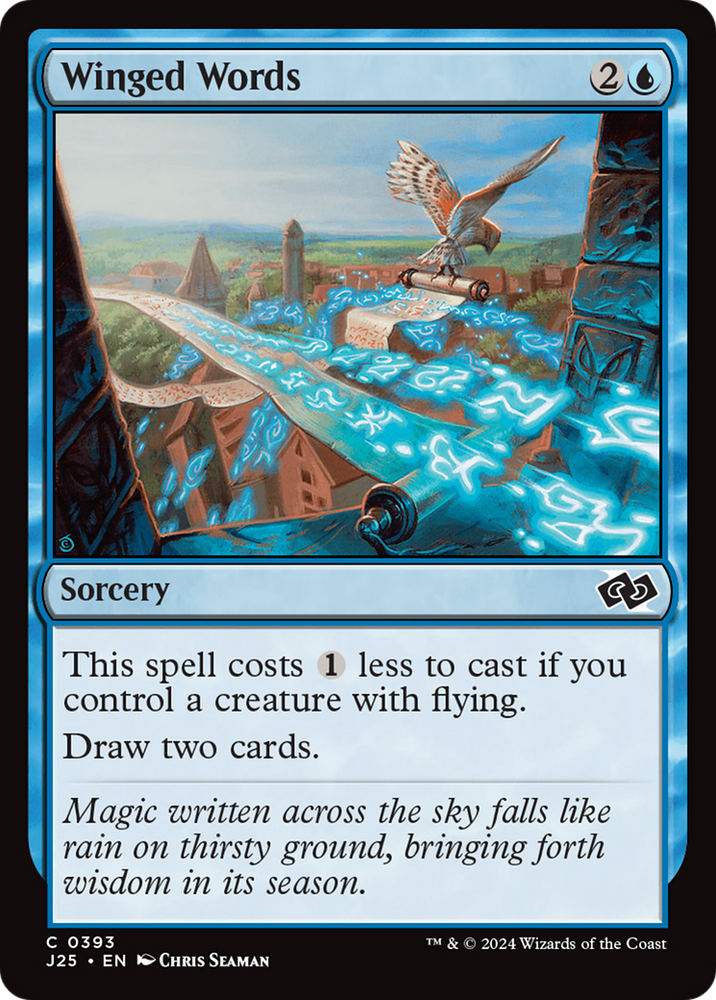 Winged Words [Foundations Jumpstart] Magic: The Gathering
