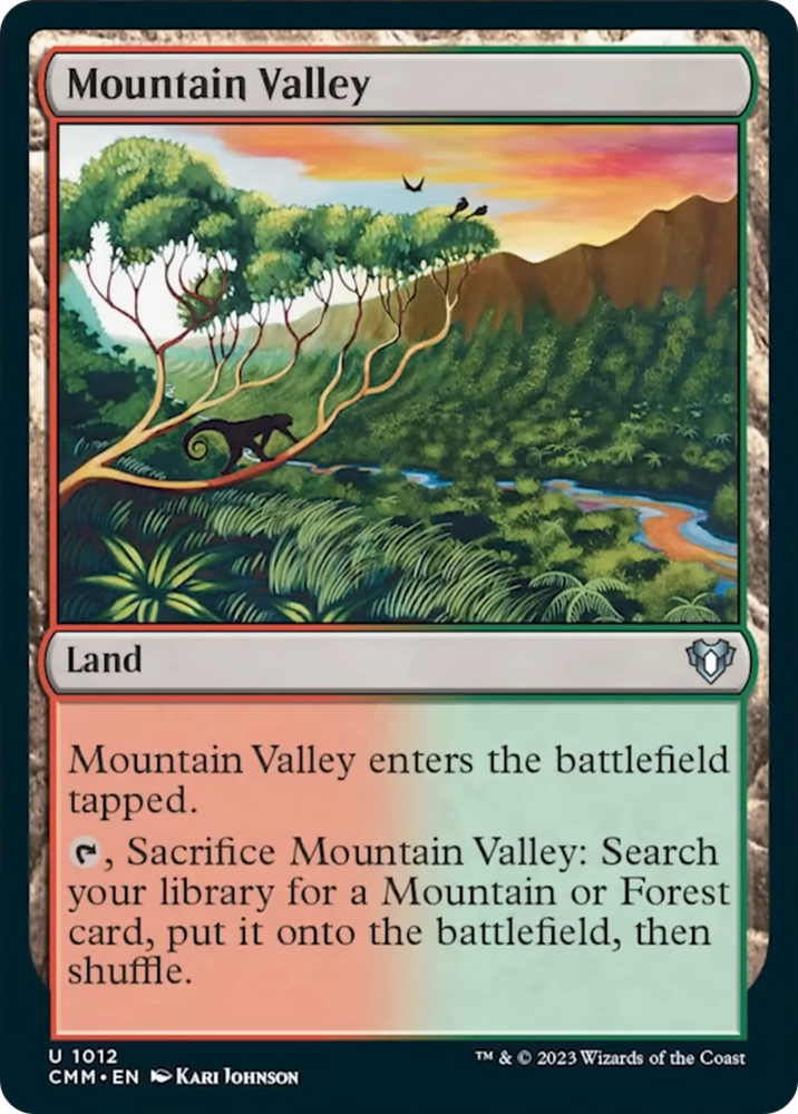 Mountain Valley [Commander Masters] Magic: The Gathering