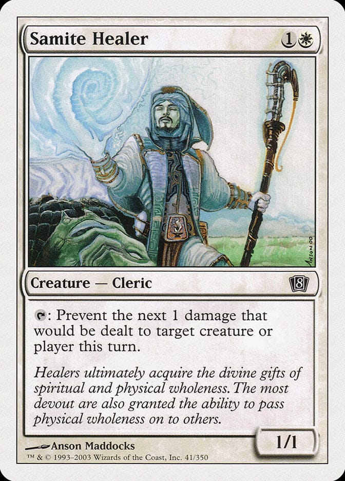 Samite Healer [Eighth Edition] Magic: The Gathering